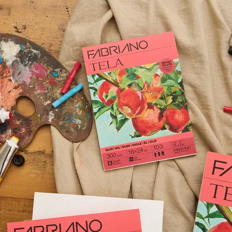 Склейка для олії Tela 18х24см 300 г/м2 10 листів Fabriano — Photo 6