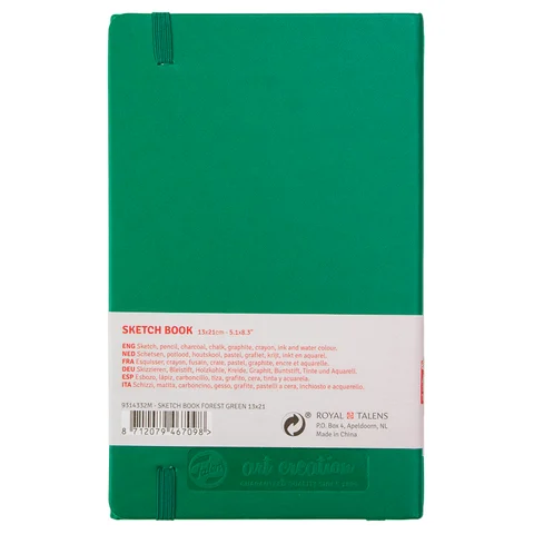 Блокнот для графіки Talens Art Creation А5 (13х21см) 140г/м2 80л Forest Green Royal Talens — Photo 4