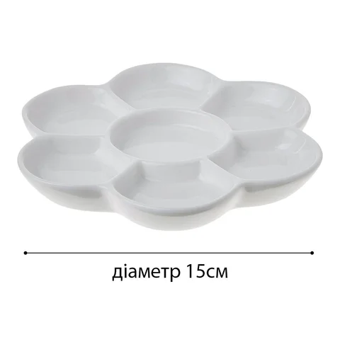 Палітра для акварелі SINOART Квітка, порцеляна, діаметр 15 см — Photo 9