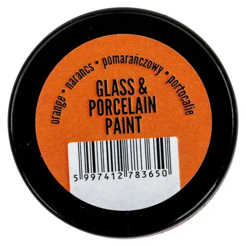 Фарба акрилова Glass&amp;porcelaine, на водній основі, Оранжева, 30 мл, Pentart — Photo 3