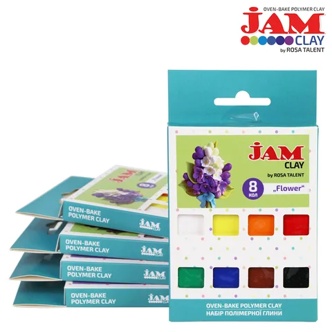 Набір пластики Flower 8×20г Jam Clay ROSA Talent — Photo 5