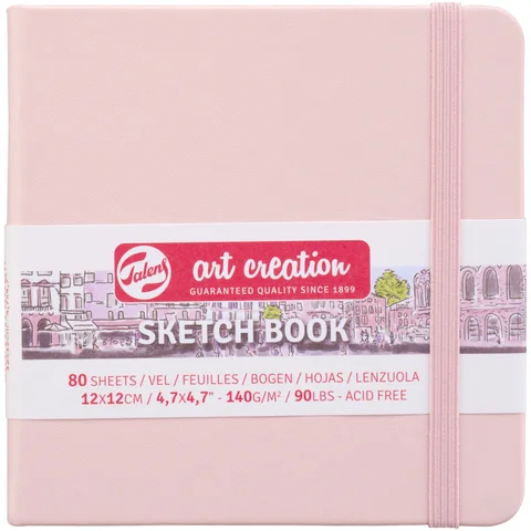 Блокнот для графіки Talens Art Creation 12х12 см 140г/м2 80л Pastel Pink Royal Talens — Photo 3