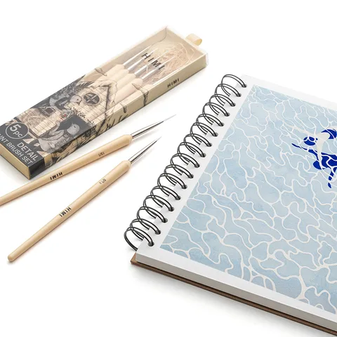 Набір пензлів HIMI 5 шт., лайнер Detail Painting Brush Set — Photo 25
