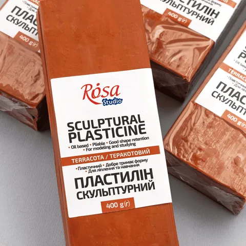 Пластилін Скульптурний теракотовий, 400г ROSA Studio — Photo 6