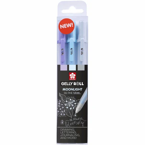 Набір гелевих ручок MOONLIGHT 06 CALM 3кол Sakura — Photo 5