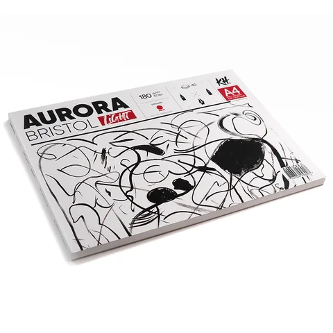 Склейка для рисунку Lanscape (Bristol) А4 180 г/м2 40 л білий Aurora — Photo 3