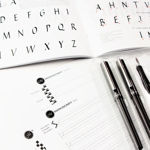 Набір для каліграфії Masterclass Set (2 ручки 4 пера 12 картриджів конвертер) Manuscript — Photo 11