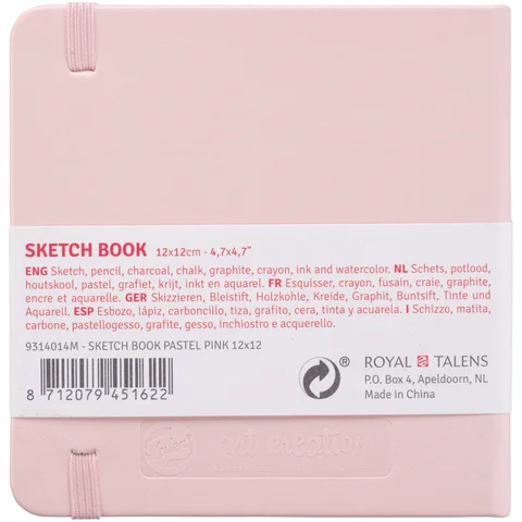 Блокнот для графіки Talens Art Creation 12х12 см 140г/м2 80л Pastel Pink Royal Talens — Photo 4