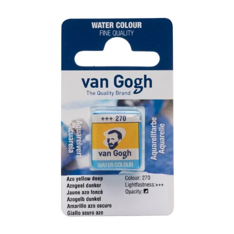 Фарба акварельна Van Gogh (270) AZO Жовтий темний кювета Royal Talens — Photo 2