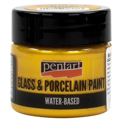 Фарба акрилова Glass and Porcelain, водна основа, Золото, 30 мл, Pentart — Photo 2