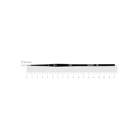 Пензель білка кругла DEEP 198 коротка ручка ROSA — Photo 10