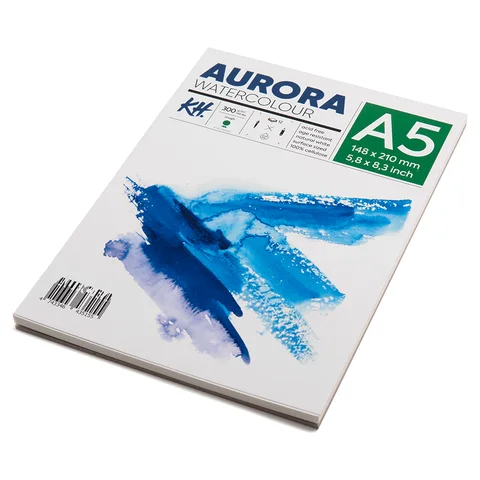 Альбом для акварелі Watercolour 300г/м2 12 л Rough крупне зерно Aurora — Photo 3