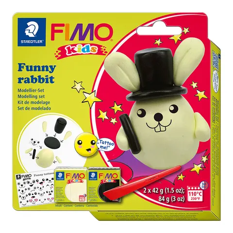 Набір Fimo Kids «Зайчик» 2 кол.*42 г Fimo — Photo 2