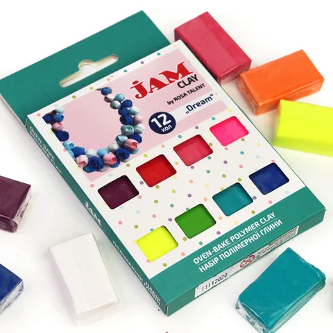 Набір пластики Dream 12×20г Jam Clay ROSA Talent — Photo 5