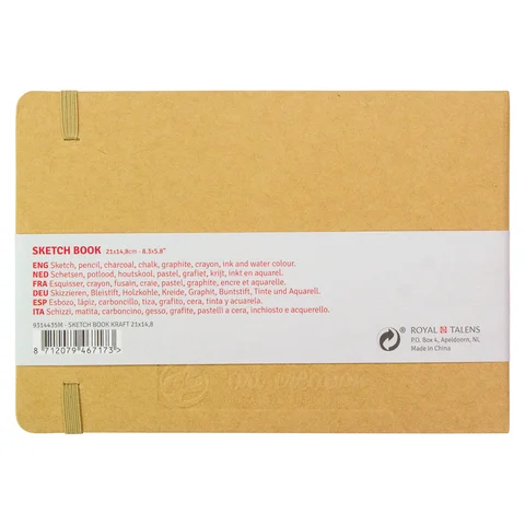 Блокнот для графіки Talens Art Creation А5 (14,8х21 см) 140г/м2 80л Kraft Royal Talens — Photo 4
