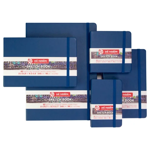 Блокнот для графіки Talens Art Creation А4 140г/м2 80л Navy Blue Royal Talens — Photo 4
