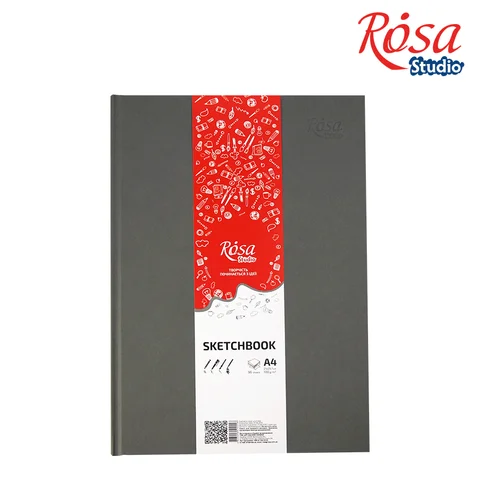 Блокнот A4 (21х29,7см) 100г/м2 96л сірий ROSA Studio — Photo 6