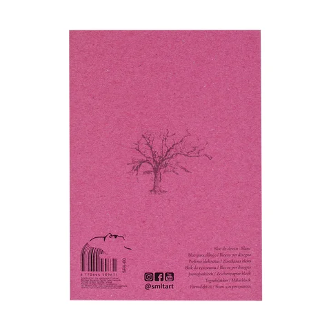 Блокнот-склейка для рисунку AUTHENTIC А5 (14,8х21 см) 120г/м2 60л SM-LT Art — Photo 4