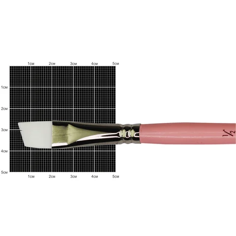 Пензель синтетика кутова Flamingo 1023A № 1/2 к.р KOLOS — Photo 3