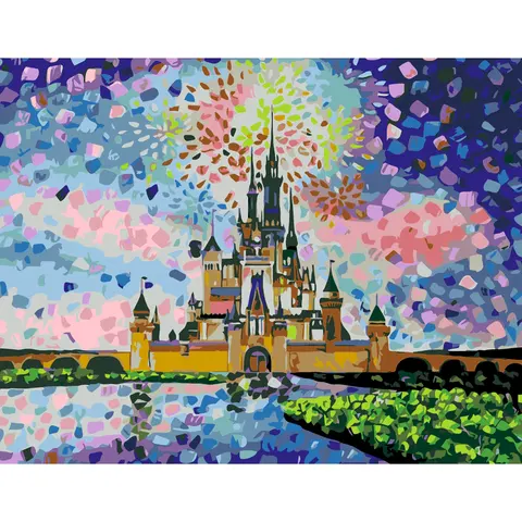 Картина за номерами „Disney Castlе“ 35×45см ROSA START — Photo 2