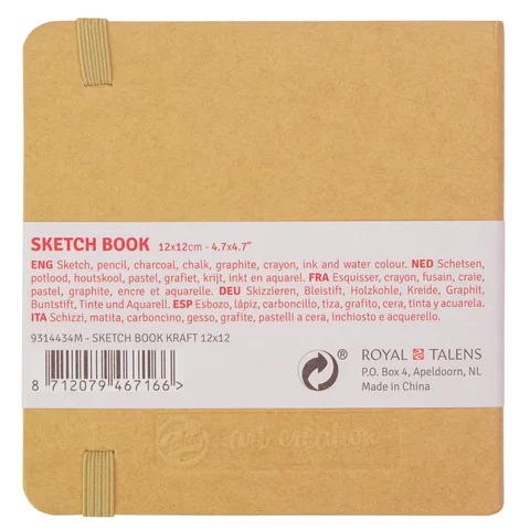 Блокнот для графіки Talens Art Creation 12х12 см 140г/м2 80л Kraft Royal Talens — Photo 4