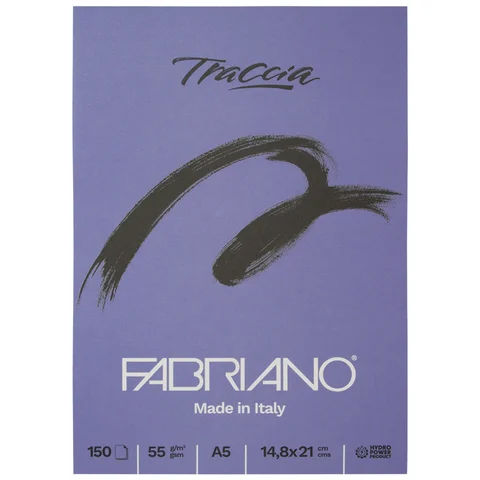Блок паперу для графіки та каліграфії TRACCIA А5 55г/м2 150 л Fabriano — Photo 14