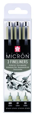 Набір лінерів PIGMA MICRON DESIGN 3шт., Sakura — Photo 3