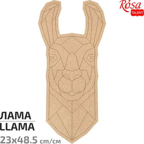 Основа для декорування панно-мозаїка „Лама“ 1 МДФ 23х48,5см ROSA TALENT — Photo 3