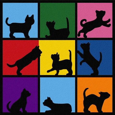Картина за номерами „Cats“ 15х15см з мольбертом ROSA START — Photo 4