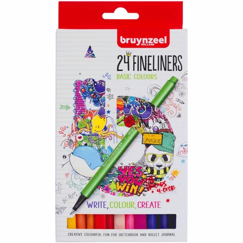 Набір лінерів FINELINER 24кол Bruynzeel — Photo 3