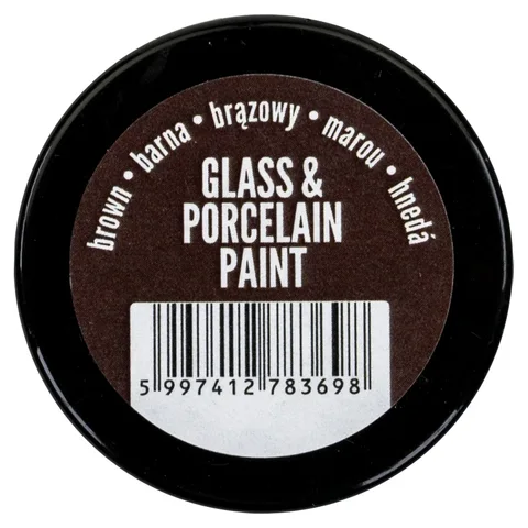 Фарба акрилова Glass&amp;porcelaine, на водній основі, Коричнева, 30 мл, Pentart — Photo 3