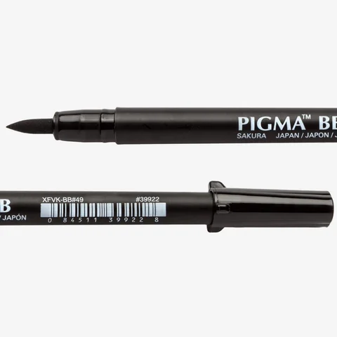 Лінер-ручка PIGMA PEN Brush HB Чорний Sakura — Photo 5