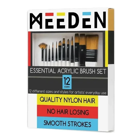 Набір пензлів синтетика 12шт. MEEDEN — Photo 4