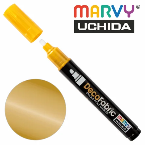 Маркер для розпису тканин, Золото, односторонній, #223, DecoFabric, Marvy — Photo 3