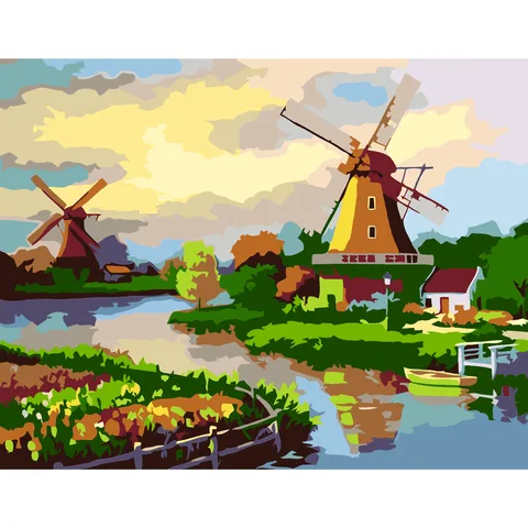 Картина за номерами „Млин біля річки“ 35×45см ROSA START — Photo 3