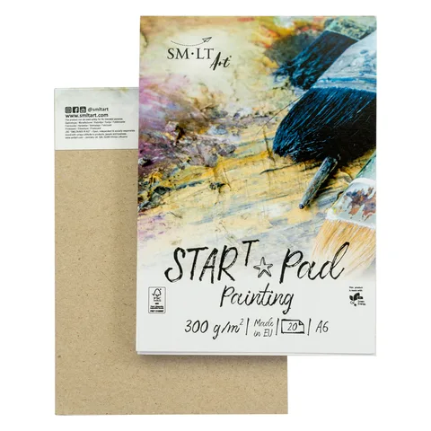Склейка STAR T (mixed media), А6 (10,5*14,8 см), 300г/м2, 20л, SMILTAINIS — Photo 3