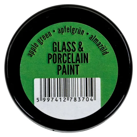 Фарба акрилова Glass&amp;porcelaine, на водній основі, Зелене яблуко, 30 мл, Pentart — Photo 3