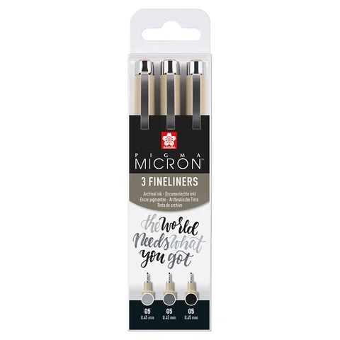 Набір лінерів PIGMA MICRON 05 BASIC 3кол, Sakura — Photo 3