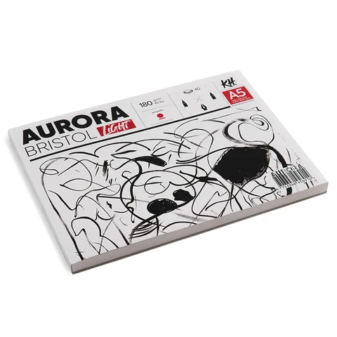 Склейка для рисунку Lanscape (Bristol) 180 г/м2 40 л білий 100% целюлоза Aurora — Photo 3