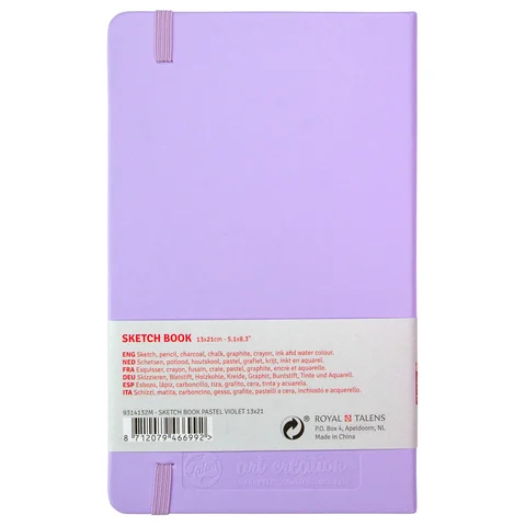 Блокнот для графіки Talens Art Creation А5 (13х21см) 140г/м2 80л Pastel Violet Royal Talens — Photo 4