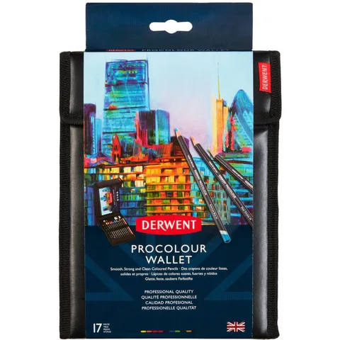 Набір кольорових олівців Procolour Wallet у пеналі Derwent — Photo 2