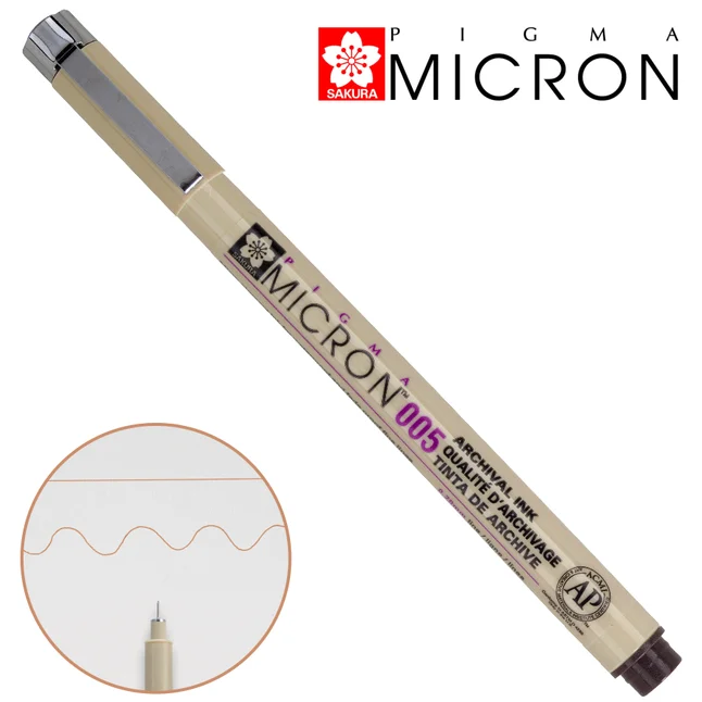 Лінер PIGMA MICRON (0.05), 0,2мм, Коричневий, Sakura