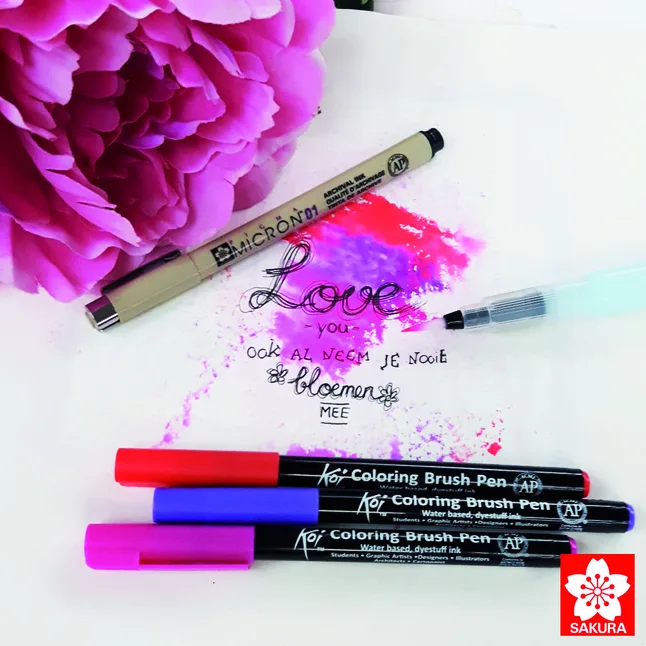 Набір маркерів Koi Coloring Brush Pen GRAY 6кол Sakura — Photo 1