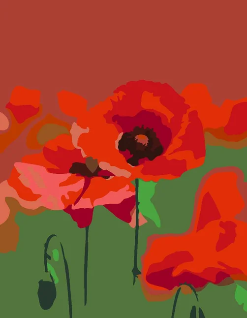 Картина за номерами „Квіти 2.12“ 35×45см ROSA START