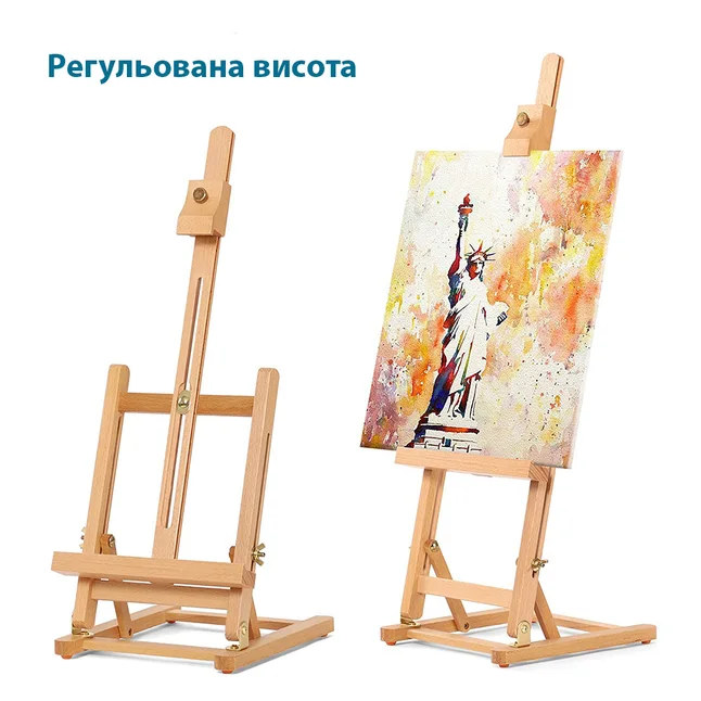Мольберт настільний бук 28×32×75 (96) см висота полотна до 53см SINOART — Photo 1
