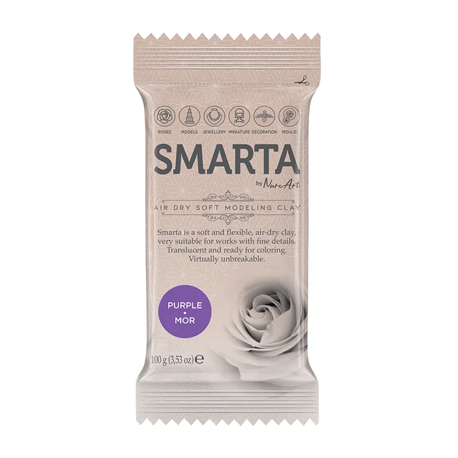 Пластика самозастигаюча Фіолетова 100 г Smarta