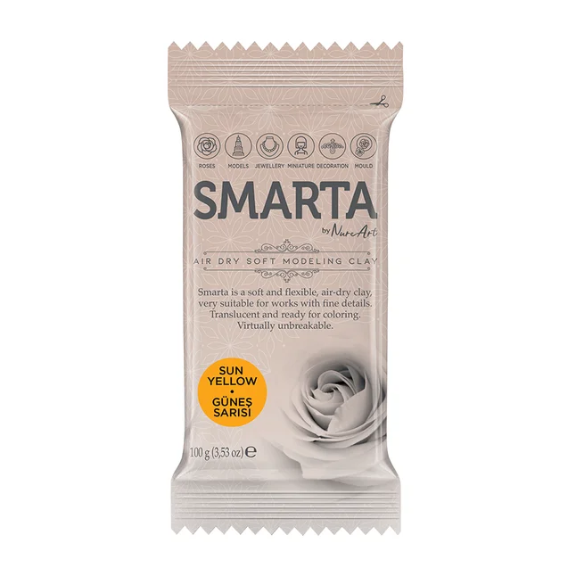 Пластика самозастигаюча Жовта темна 100 г Smarta