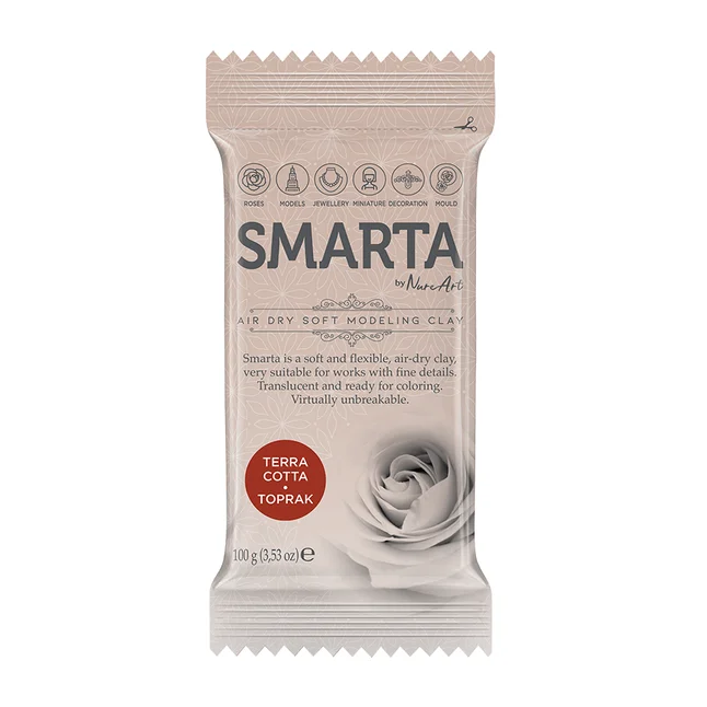 Пластика самозастигаюча Терракота 100 г Smarta