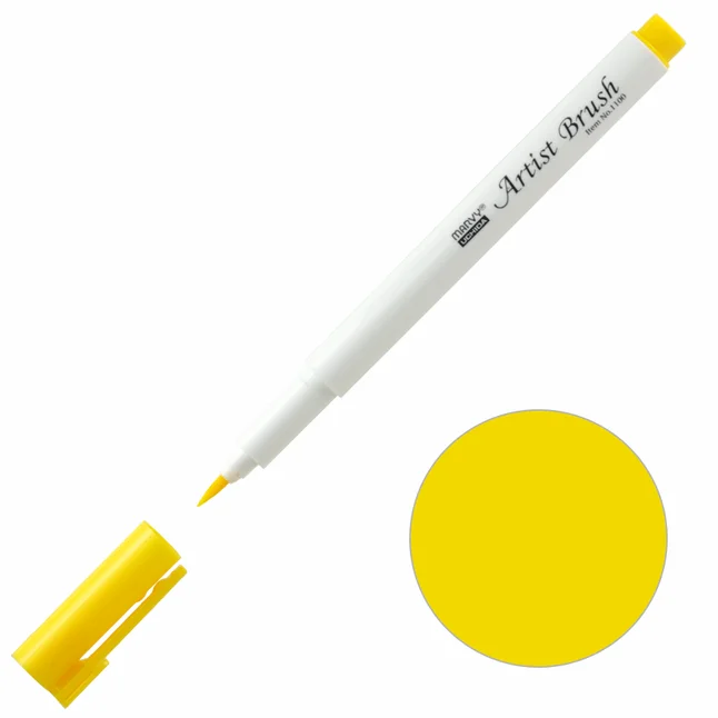 Маркер-пензель Artist Brush Жовтий 1100 Marvy