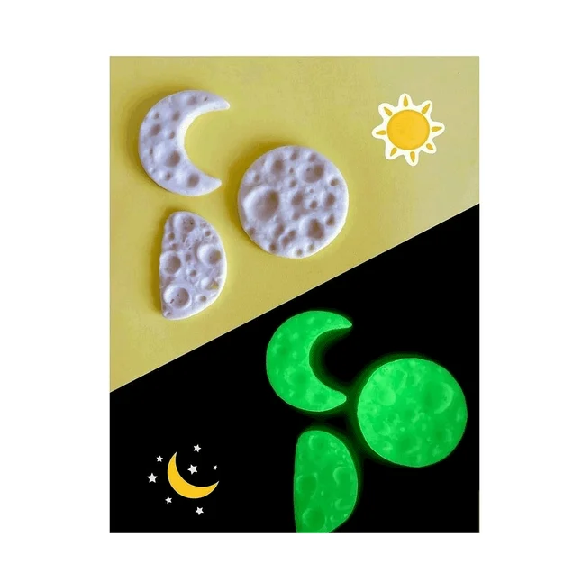 Пластика самозастигаюча Біла Glow in Dark 50 г Smarta — Photo 3